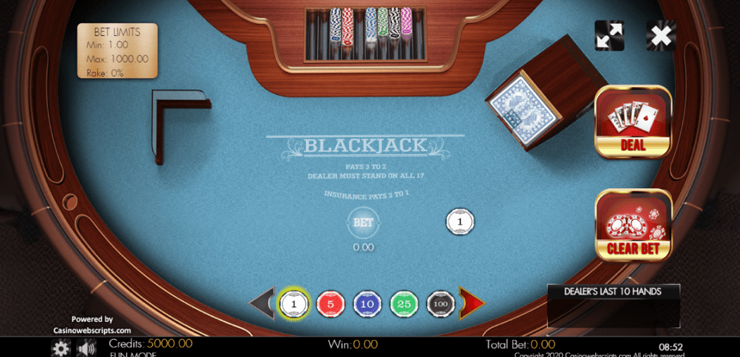 BlackJack Table